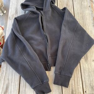 Lululemon Thick Fleece Zip Hoodie in black size 12